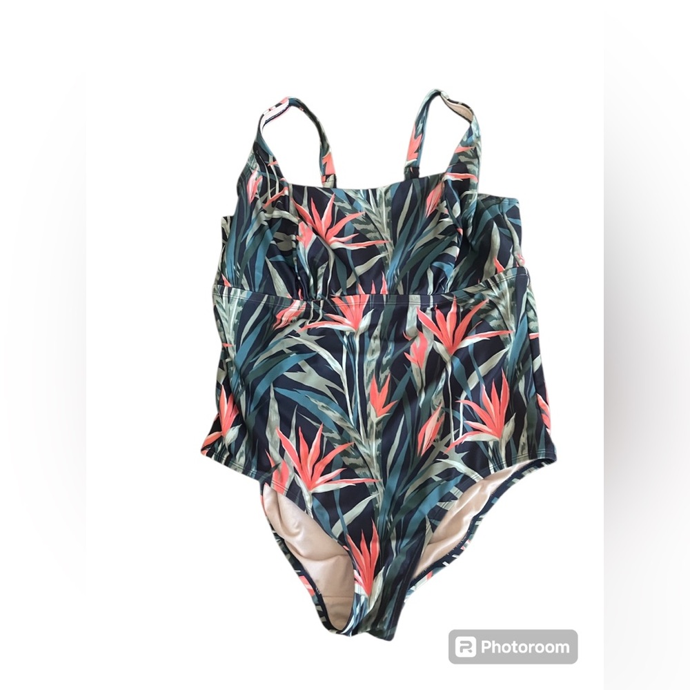 KONA SOL Tropical 1-pc. Swim suit. NWOT. Tried on, never worn.